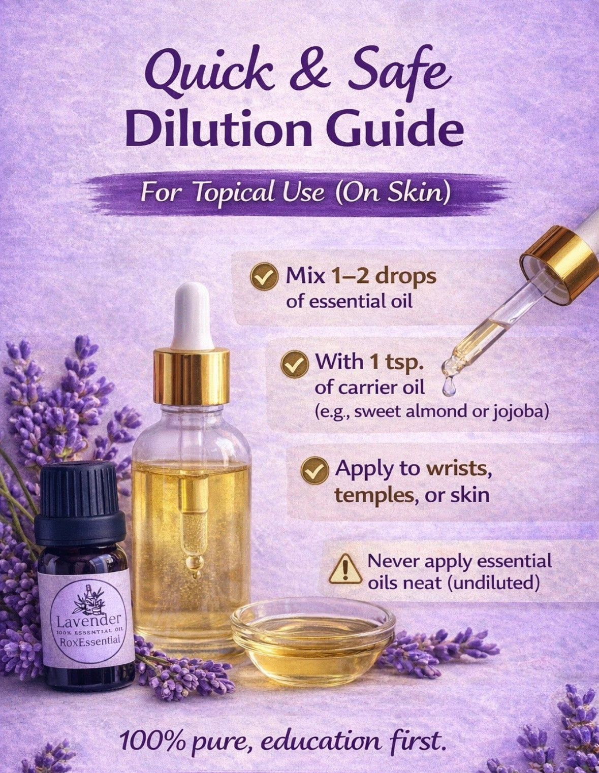 Lavender Essential Oil 10ml | 100% Pure Lavandula angustifolia for Sleep & Relaxation